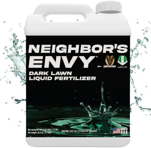 PetraMax Neighbor’s Envy Grass Fertilizer for Lawn, (16,000 sq ft, 1 Gal) by PetraMax