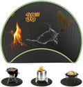 38'' Fire Pit Mat for Solo Stove Bonfire, Fireproof Under Grill Mat by SHINESTAR