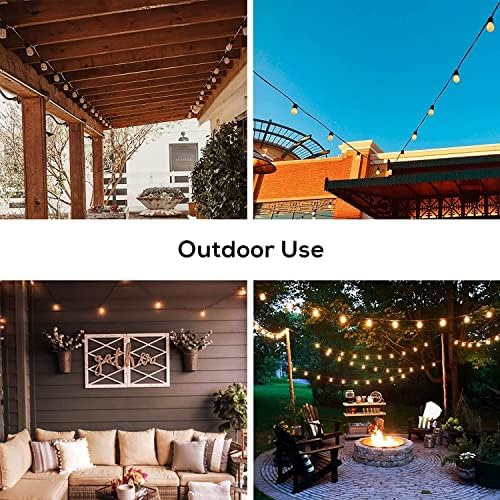 Banord 51FT Outdoor String Lights, Waterproof Patio Lights with 18 Bulbs - Image 4