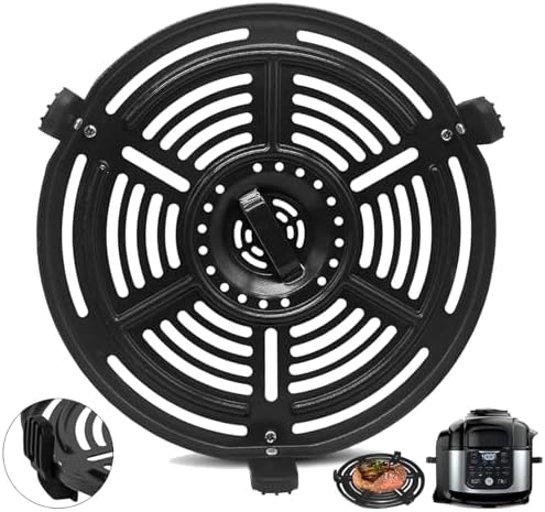 Air Fryer Grill Pan Grill Plate Crisper Plate Accessories Tray Rack for Ninja OP302 OP305 FD305 FD305 Air Fryer,Air fryer Replacement Parts for Ninja FD302 6.5 Qt FD101 5 Qt FD401 8 Qt by GXF