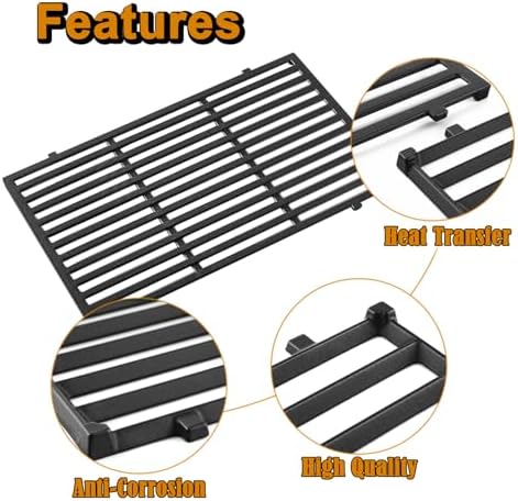 7638 Spirit Grill Replacement Parts for Weber Grill Grates Spirit 300 Series E310 E-315 S-315 E-330 E330 E315 S315 Spirit II E-310 2 E-310 Gas Grill Parts Genesis Silver B 1000 Cooking Grates 2 Pcs - Image 5