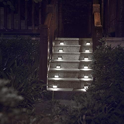 XLUX White Solar Lights for Deck Step Fence Post, SST Housing, 2 Pack - Image 6