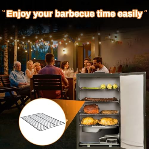 Cooking Grate Replacement Parts for Masterbuilt 40 Inch Electric Smoker, 19.69" x 12.28" Grill Grids, Smoker Grates for Masterbuilt MB20070115, MB20072918, MB20074719, MB20072916, 3 Pack - Image 7