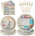96Pcs Happy 40th Anniversary Party Decorations, Serve 24 by Greencian