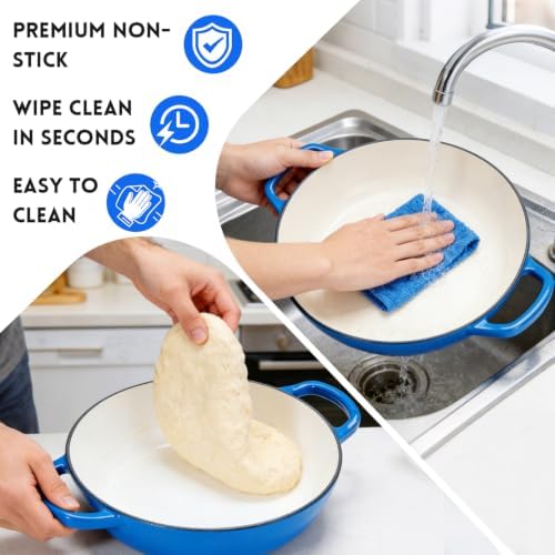 GGC 6QT Sourdough Dutch Oven Kit, 7-Piece Enameled Cast Iron Bread Oven - Image 6