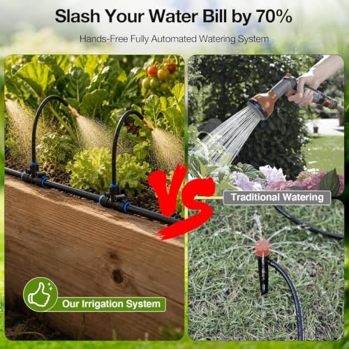 Bluepro 200FT Drip Irrigation System with Brass Splitter & Copper Nozzles - Image 6