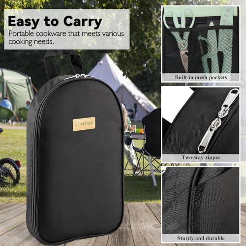 Camping Cooking Utensils Set, Silicone Cookware for Travel BBQ - Image 6