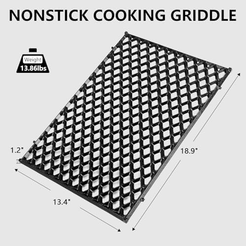 Utheer Ceramic Cast Iron Grill Grates for Genesis II 300 600, 8.8 x 11.8 - Image 5