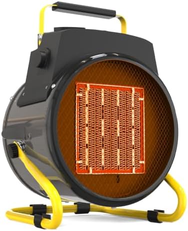 Outdoor Heater for Patio, 1500W Electric Garage Outdoor Heaters with 3 Modes, 3s Fast Heating, with Overheat Protection, Electric Space Heaters for Patio, Garage, Greenhouse, Office by Karveden