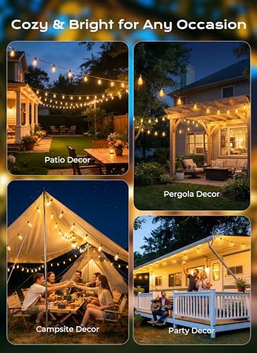 Brightown 108FT Solar String Lights Outdoor Waterproof, Last 30+Hrs Runtime - Image 7