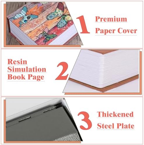 Decorative Book Safe with Combination Lock, Diversion Faux Book Hidden Safe - Image 5