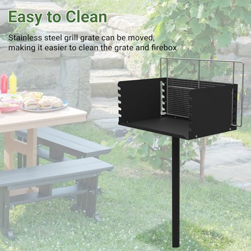 Park Grills, 384 Sq. In, Park Style Charcoal Grill - Image 4