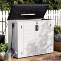 Outdoor Storage Shed Resin Waterproof Storage Cabinet for Patio Garden by LegacyAmerhomeDirect