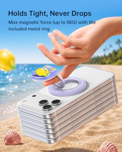 SYNCWIRE Magnetic Phone Ring Holder, for MagSafe Phone Grip Stand Kickstand - Image 4