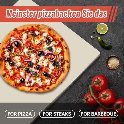 Extra Large 24 x 17 3/4 Inch Rectangular Pizza Stone for Oven and Grill - Image 6