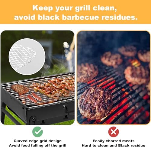 Grill Toppers Set of 10,16x12 Inch Disposable Grill Topper,Non-Stick Aluminum Mats for Outdoor Grills, Easy to Clean - Image 5