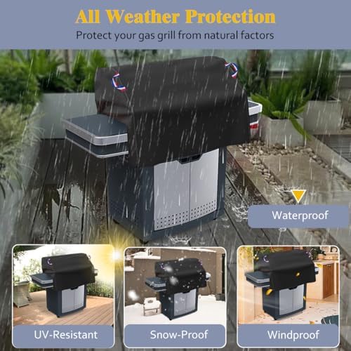 Waterproof Outdoor 38" Built-in Grill Cover, 38" W x 28" D x 24" H - Image 6