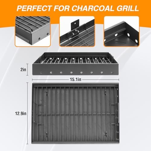 Stretchable 15-28 Inches Charcoal Tray for Expert Grill Replacement Parts - Image 3