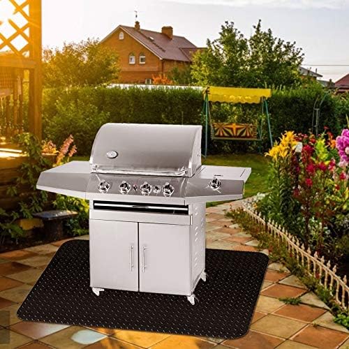 Fasmov 48 x 36 inches Grill Mat Grill and Garage Protective Mat, Protects Decks and Patios from Grease Splashes, PVC Flame Retardant Material - Image 5