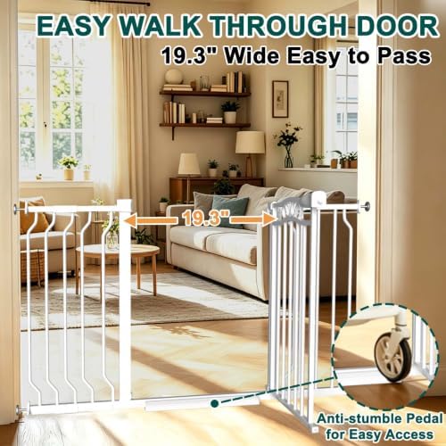 Fairy Baby 53.1"-62.5" Extra Wide Baby Gate for Doorways Pressure Mounted - Image 6