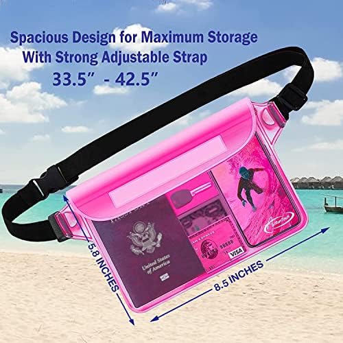 AiRunTech Waterproof Sling Shoulder Bag for Women Men, Amusement Theme Park Mexico Cancun Vacation Essentials Accessories Must Haves,Waterproof Pouch for Phone Passport Wallet Purse with Waist Strap - Image 3