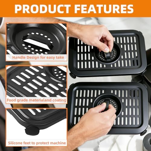 Air Fryer Grill Pan for Ninja Foodi DZ090 DZ201 DZ100 DualZone Air Fryers - Image 4