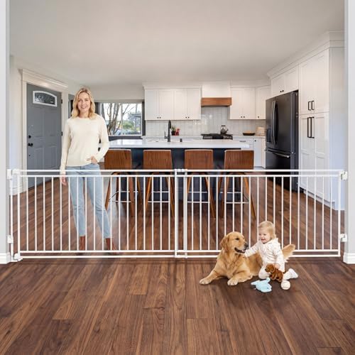 58-108" Extra Wide Baby Gate for Large Opening, Safety Extra Long Dog Gate by SpecializinginBabySafetyProducts