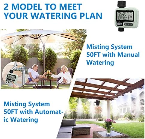 Misters for Outside Patio,White Misting System for Cooling Outdoor,50Ft|15M - Image 3