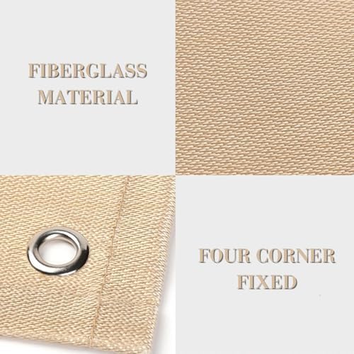 SoloWilder Fire Pit Mat 40" Wood Stove Under Grill Mat (940°F Safety) for Deck BBQ Fireproof Floor Tent Campsite Insulation Protection - Image 3