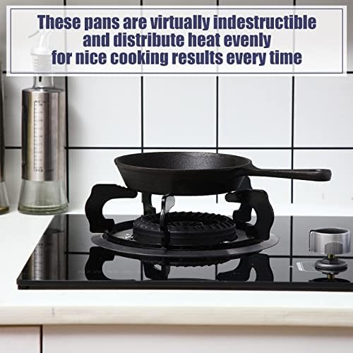 20 Sets 10Pcs 6.3" Black Mini Cast Iron Skillets Set Frying Pan&Oil Brush - Image 6