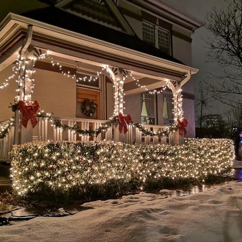 LED Net Lights, 270L 10×10 FT Outdoor Mesh Lights for patio, Pergolas - Image 2
