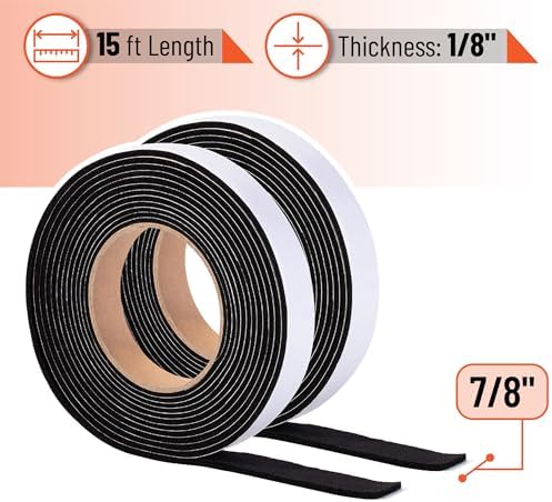 UNCO- Smoker Gasket, 15 FT, 7/8" x 1/8", 2 Pack, Smoker Gasket Seal High Temp - Image 2
