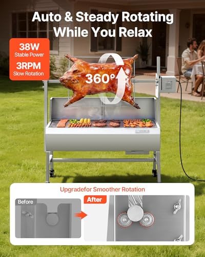 VEVOR Rotisserie Grill, 37" Baffle Electric Rotisserie Grill Kit - Image 2