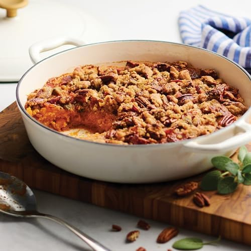 Tramontina Bestow Enameled Cast Iron 4-Qt Braiser Pan with Lid, Latte - Image 5