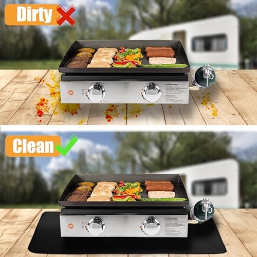 Grill Mat for Blackstone Griddle Accessories 17in & 22in, 31 x 24 x 0.02in - Image 2