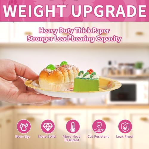 60Pcs Cat Dog Paper Plate 7" Kitten Puppy Heavy Duty Paper Plates - Image 5