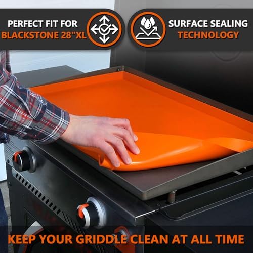 Protebox 28" XL Silicone Griddle Mat for Blackstone - 28 XL Griddle Cover - Image 2