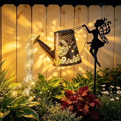 Solar Watering Can Light, Solar Outdoor Lights, Garden Decor Lights by Unknown