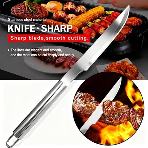 Small Travel 5-Piece 304 Stainless Steel Grill Tool Set with Storage Case – BBQ Grilling Accessories, Ideal Gift for Men & Cooking Lovers - Image 5