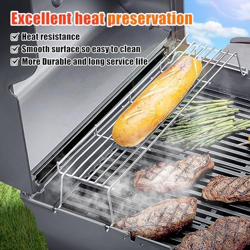 Hisencn Stainless Steel Warming Rack for Weber Genesis 300 Series - Image 6