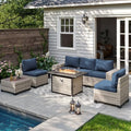 Outdoor Patio Furniture Set PE Wicker Rattan Outdoor Sectional Sofa by MuphyersPatioFurniture
