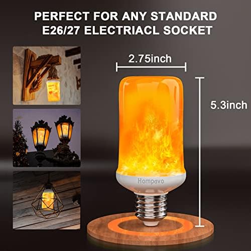Hompavo 【Upgraded Flame Light Bulbs for Home Decor with Upside Down Effect - Image 5