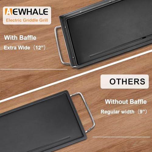 AEWHALE 35" Electric Nonstick Extra Large Griddle,2000W Teppanyaki Grill - Image 4