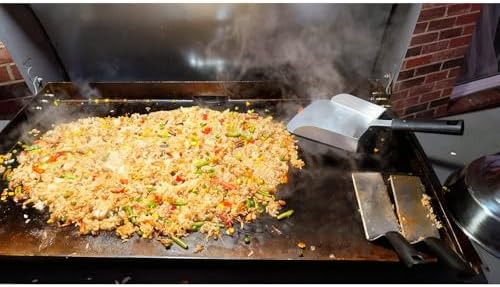 Griddle Spatula, Large Griddle Scoop, Stainless Steel, 7.6" x 7.6" - Image 5