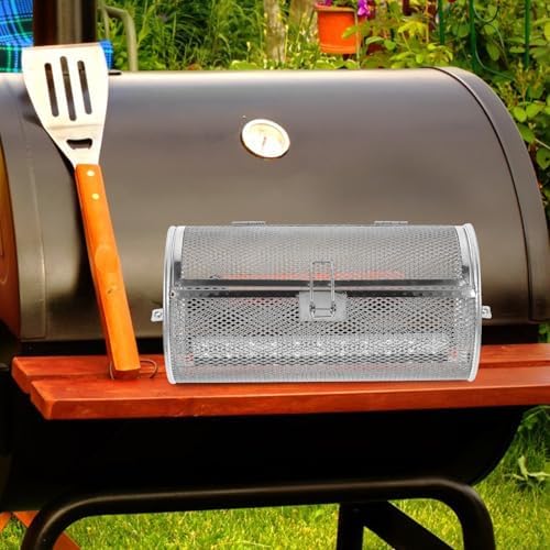 Rotating Grill Basket Stainless Steel for Oven Roasting and Baking - Image 6