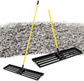 Lawn Leveling Rake, 45"x10" Heavy Duty Sand Leveling Tool with 7FT Long Handle, Steel Golf Rake for Soil, Compost, Gravel, Lawn Leveler for Yard, Garden, Golf Course, Landscaping Level Tool by BlumeTrec