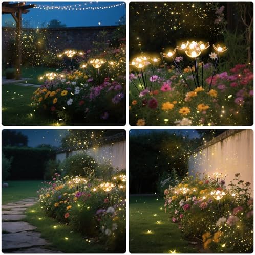 Solar Lights Outdoor, Solar Firefly Swaying Garden Decor Light (24LED) - Image 5