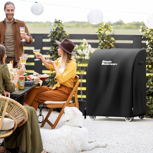 Simple Houseware 32 in. Heavy-Duty BBQ Gas Grill Cover, Waterproof - Image 7