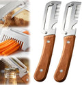 2026 Upgrade Vegetable Peeler and Julienne Peeler Set, Stainless Steel Vegetable Peelers for Kitchen with Wood Handles and Bottle Opener, 2-Pcs Multifunctional Vegetable Peeler Set by Buyitnow