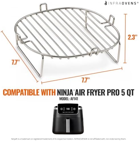 INFRAOVENS Air Fryer Rack Compatible with Ninja Air Fryer Pro 5 Qt AF141 - Image 2